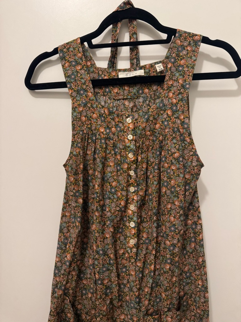 Doen Eliza floral jumpsuit XS yellow laurel canyon rose - Picture 10 of 12